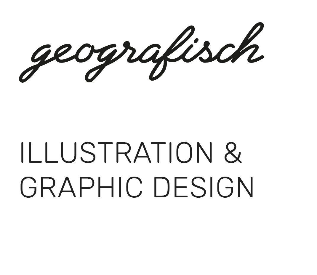 logo geografisch, illustration & graphic design