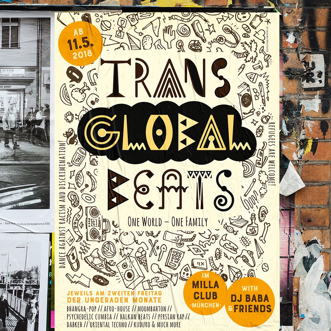 Poster, Transglobalbeats, München, milla, Munich,